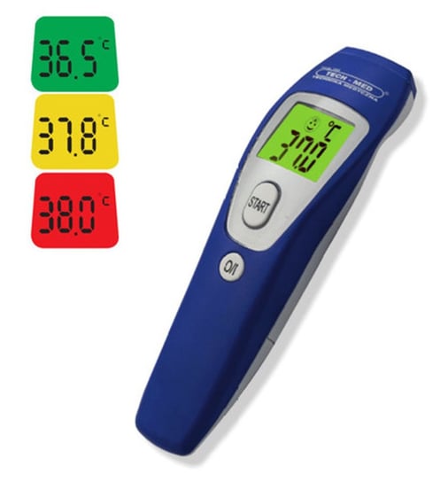 Termometr elektroniczny bezdotykowy na podczerwień TECH-MED TMB-100, niebieski Tech-Med
