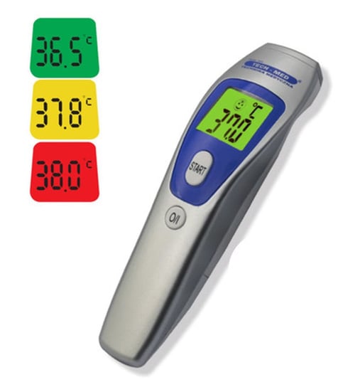 Termometr elektroniczny bezdotykowy na podczerwień TECH-MED TMB-100, srebrny Tech-Med