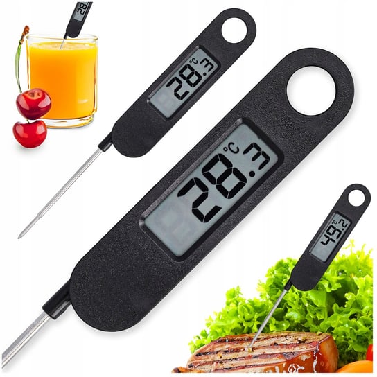 Termometr elektroniczny do mięsa wędzarni 200°C kuchenny cyfrowy LCD sonda Nice Stuff