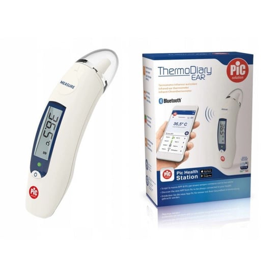 Termometr elektroniczny PIC SOLUTION Thermo Diary Ear, biały Pic Solution