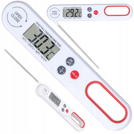 Termometr Kuchenny Szpilkowy Lcd Mięsa Oleju 300°C Gotowania Zup VERK GROUP