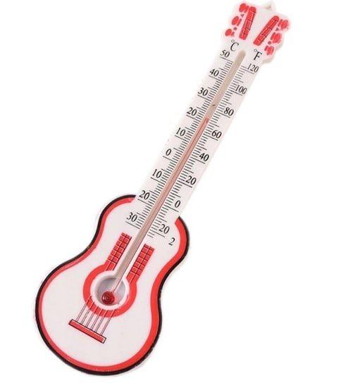 Termometr Pokojowy Gitara, Wewnętrzny Biały, 20 Cm BRAKET