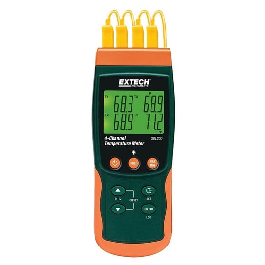 Termometr przemysłowy z funkcją rejestratora danych, SDL200 EXTECH