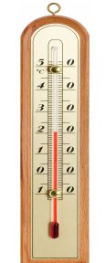 Termometr wewnętrzny drewniany TADAR, drewniano-złoty, 20 cm Tadar