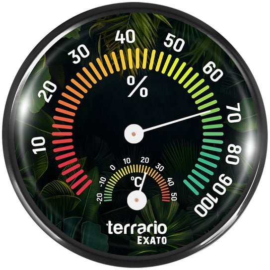 TERMOMETR Z HIGROMETREM DO TERRARIUM ZAKRES od -20st.C do 50st.C - Terrario Exato 2w1 Inna marka