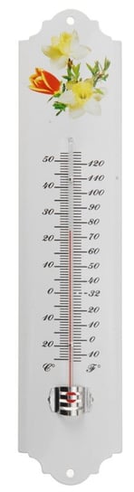 Termometr zewnętrzny, Żonkile, biały, 30 cm 
