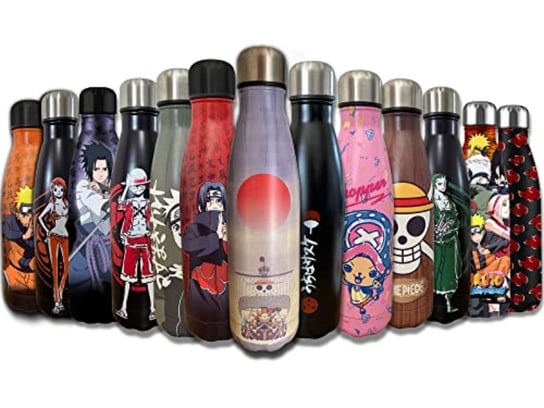 Termos LYO Hômadict Naruto – Butelka ze stali nierdzewnej wielokrotnego użytku do uprawiania sportu, podróży i codziennego użytku 500 ml – Bez BPA – Oficjalna licencja Lyo Food