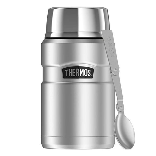 Termos na jedzenie z łyżką Thermos 0,7 l Stainless King™ - srebrny Thermos