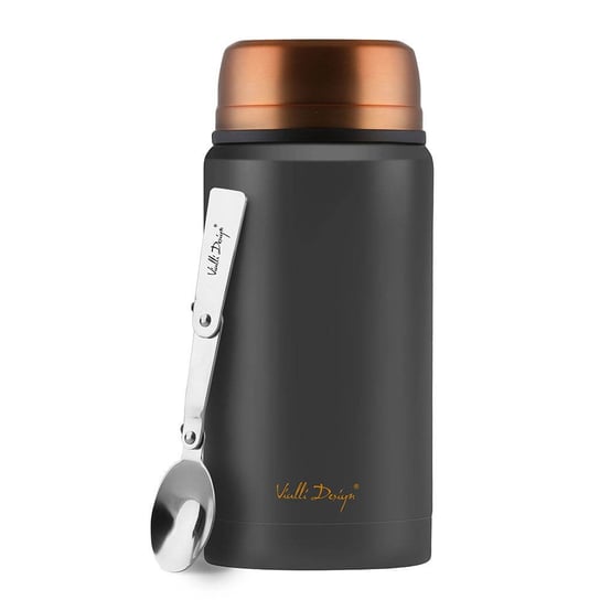 Termos obiadowy z łyżką Vialli Design Fuori 750 ml - rose gold Vialli Design