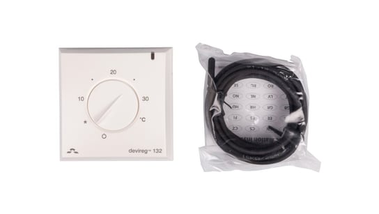 Termostat DEVIreg 132 230V 16A 5-30C IP30 biały 140F1011 DEVI