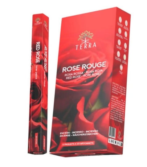 Terra Red Rose kadzidełka 20 szt. czerwona róża Terra
