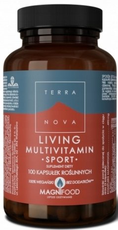 Terranova, Living Multivitamin Sport witaminy,  Suplement diety, 100 kaps. Terranova