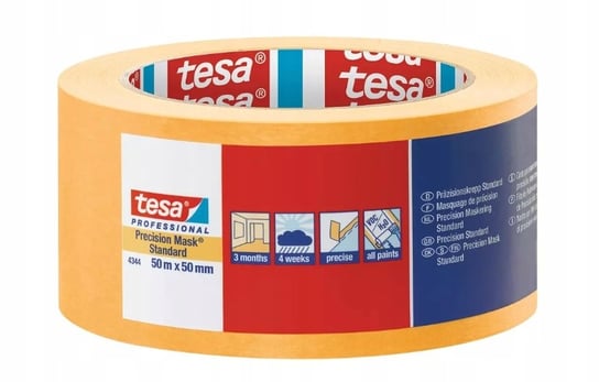 TESA 04344 PROFESJONALNA TAŚMA MALARSKA MASKUJĄCA 50M X50MM TESA