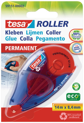 Tesa Ecologo Klej w Taśmie Biurowy Szkolny Mocny 8,4mm x 14m TESA