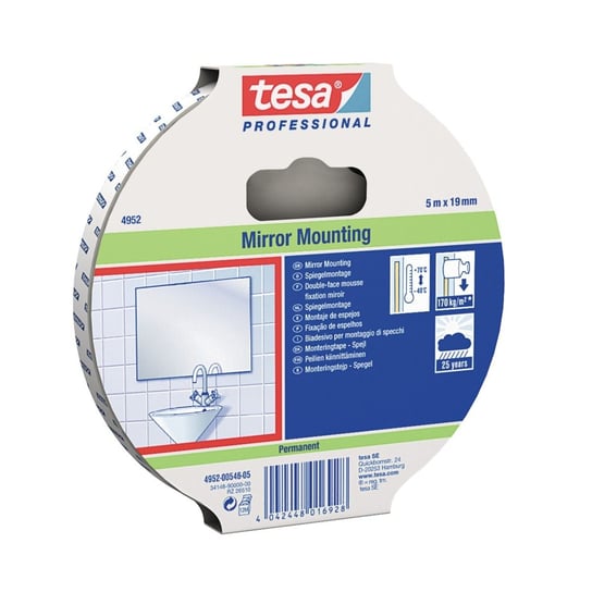 Tesa Pro Mounting Dwustronna Taśma Montażowa do Luster Mocna 5m x 19mm TESA