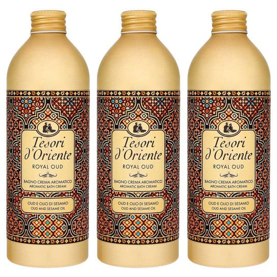 Tesori d'Oriente, Royal Oud, Płyn do kąpieli, 3x500ml Tesori d´Oriente