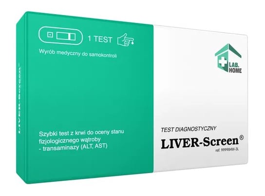 Test na wątrobę Lab Home Liver Screen - test wątrobowy do diagnostyki z krwi Lab Home