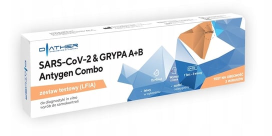 TEST SARS-CoV-2 & Grypa A+B Antygen Combo DIATHER