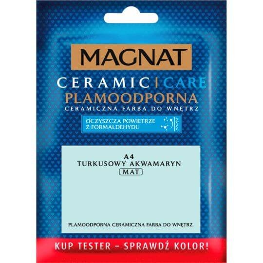 Tester Farby Magnat Ceramic Care Turkusowy Akwamaryn A4 30ml Śnieżka Inna marka