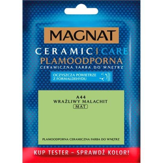 Tester Farby Magnat Ceramic Care Wrażliwy Malachit A44 30ml Śnieżka Inna marka