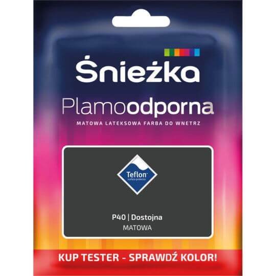 Tester Farby Plamoodporna Dostojna P40 30ml Śnieżka Śnieżka