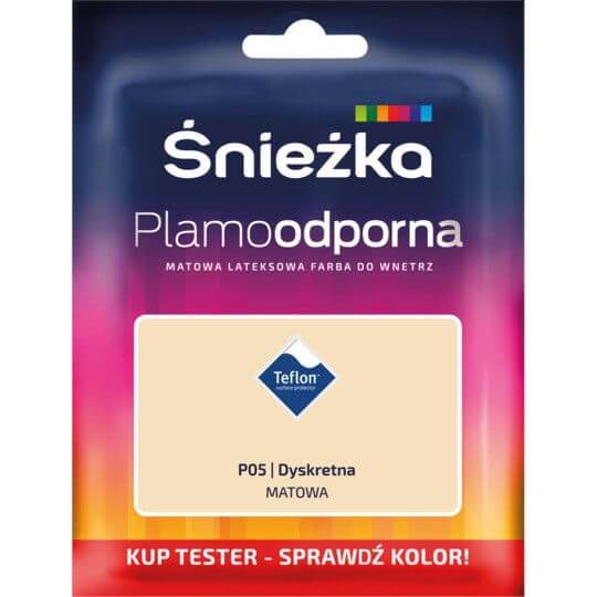 Tester Farby Plamoodporna Dyskretna P05 30ml Śnieżka Śnieżka