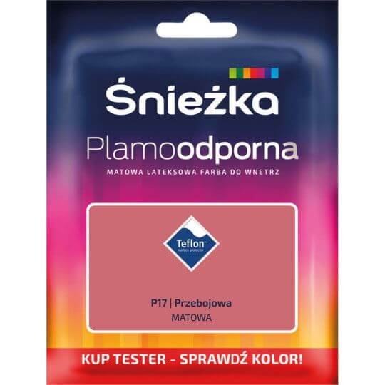 Tester Farby Plamoodporna Przebojowa P17 30ml Śnieżka Śnieżka