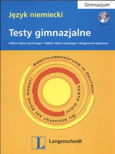 Testy gimnazjalne. Język niemiecki + CD Kamińska Jolanta, Brandmiller-Witowska Lidia