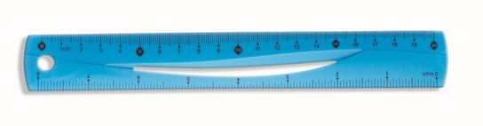 Tetis, Linijka elastyczna, 20 cm, niebieska TETIS