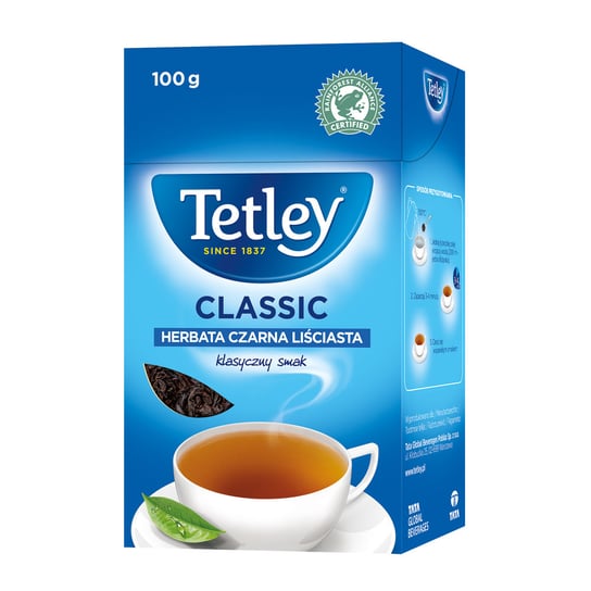 Tetley classic herbata czarna liściasta 100 g Tetley