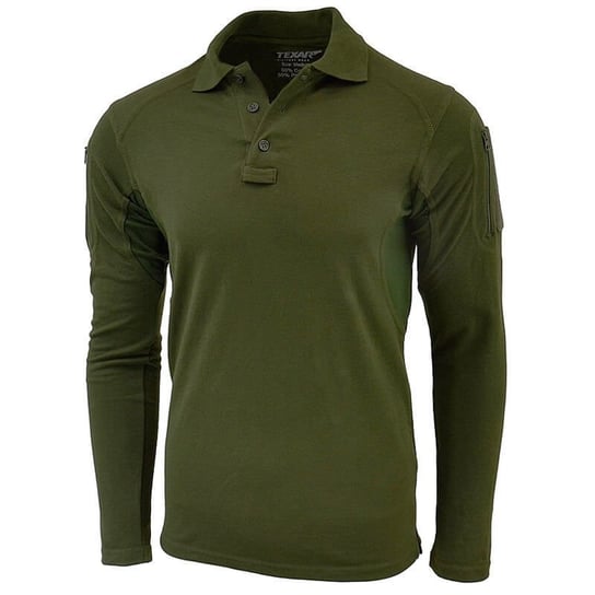 Texar Koszulka Polo z Długim Rękawem Elite Pro Olive - 3XL Texar