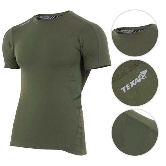 Texar Koszulka T-Shirt Base Layer Olive - M Texar
