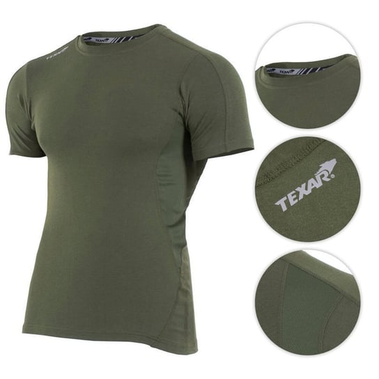 Texar Koszulka T-Shirt Base Layer Olive - Olive - 3XL Texar