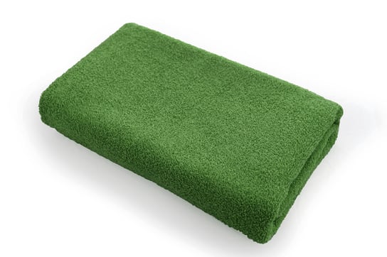 Texpol Gładki ręcznik łazienkowy 70x140 cm bawełna 500 g zieleń butelkowa Inna marka