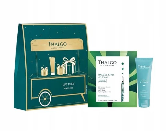 Thalgo Lift Duo, Świąteczny Zestaw Profesjonalnie Liftingujący Peeling+maska Thalgo