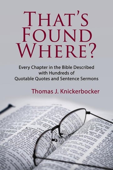That's Found Where? Knickerbocker Thomas J