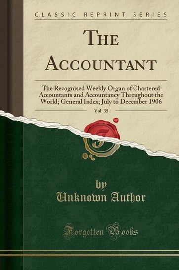 The Accountant, Vol. 35 Author Unknown