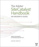 The Adobe SiteCatalyst Handbook Greco Adam