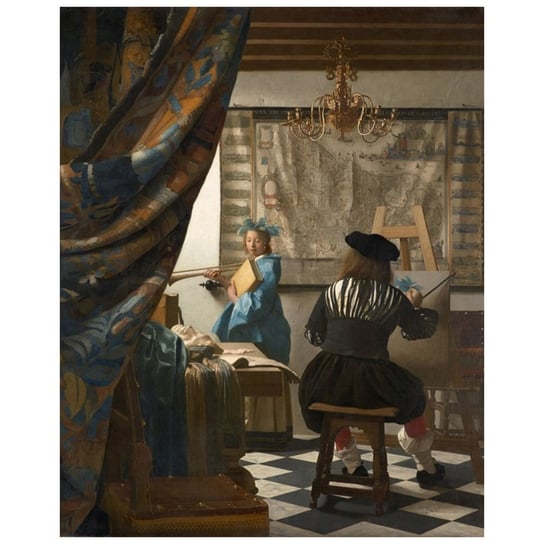 The Allegory Of Painting - Jan Vermeer 80x100 Legendarte
