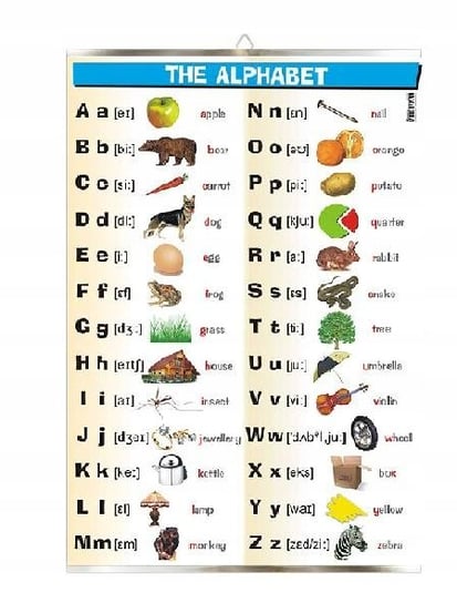 The alphabet alfabet angielski plansza plakat VISUAL System