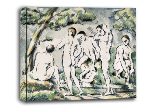 The Bathers, Paul Cézanne - obraz na płótnie 60x40 cm Galeria Plakatu