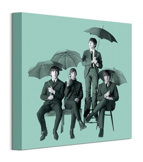 The Beatles Umbrellas - obraz na płótnie The Beatles