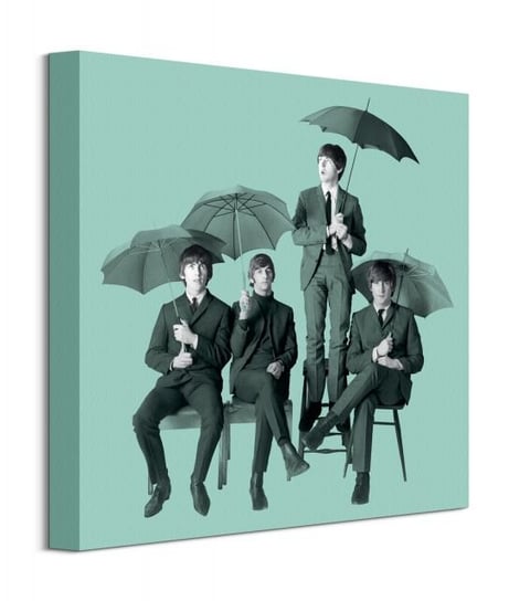 The Beatles Umbrellas - obraz na płótnie The Beatles