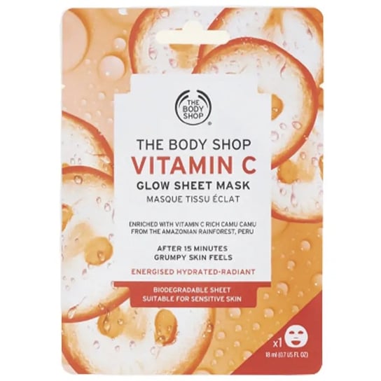 The Body Shop, Glow Sheet Mask, Maska Do Twarzy, Vitamin C, 18 Ml The Body Shop