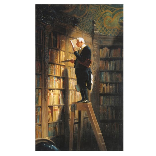 The Bookworm - Carl Spitzweg 40x70 Legendarte