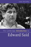 The Cambridge Introduction to Edward Said Mccarthy Conor