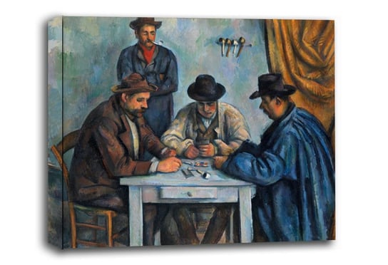The Card Players, Paul Cézanne - obraz na płótnie 90x60 cm Galeria Plakatu