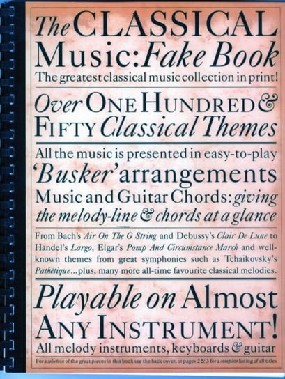 The Classical Music Fake Book Music Sales Ltd.