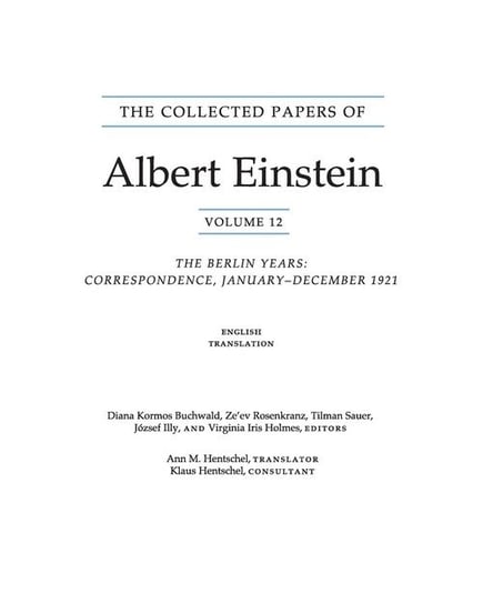 The Collected Papers of Albert Einstein, Volume 12 (English) Einstein Albert