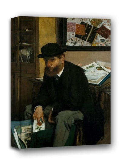 The Collector of Prints, Edgar Degas - obraz na płótnie 60x90 cm Galeria Plakatu